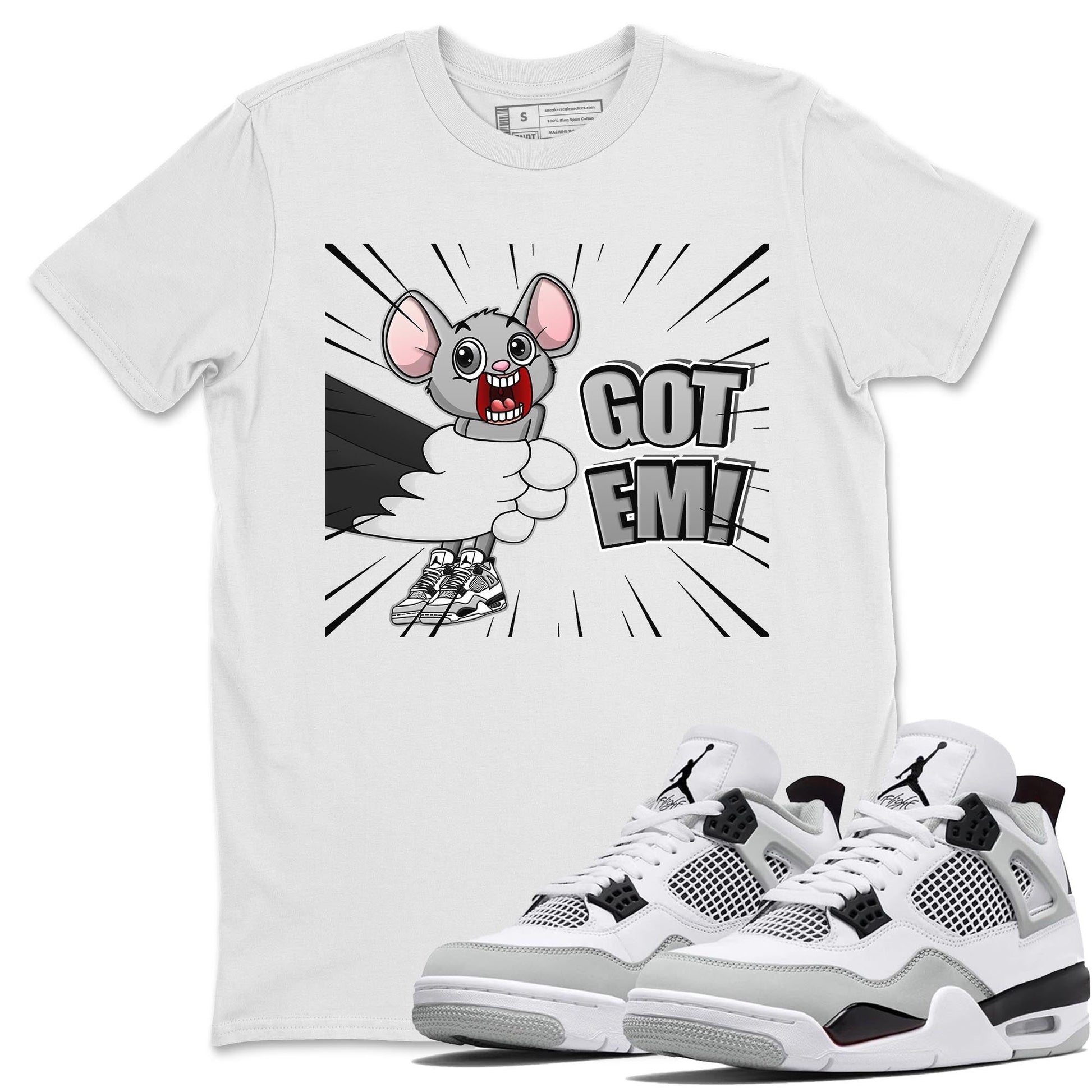 Jordan 4 Military Black Sneaker Match Tees T&J Got Em Sneaker Tees Jordan 4 Military Black Sneaker Release Tees Unisex Shirts