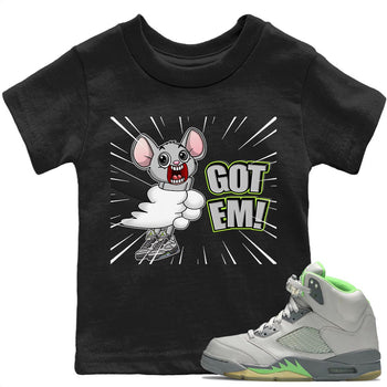Jordan 5 Green Bean Sneaker Match Tees T&J Got Em Sneaker Tees Jordan 5 Green Bean Sneaker Release Tees Kids Shirts