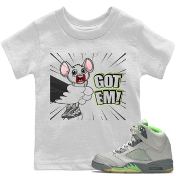Jordan 5 Green Bean Sneaker Match Tees T&J Got Em Sneaker Tees Jordan 5 Green Bean Sneaker Release Tees Kids Shirts