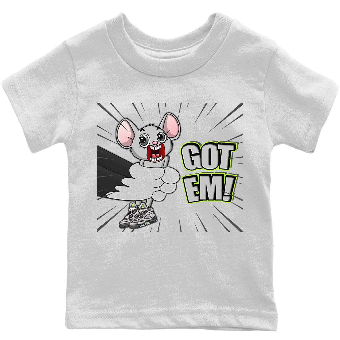 Jordan 5 Green Bean Sneaker Match Tees T&J Got Em Sneaker Tees Jordan 5 Green Bean Sneaker Release Tees Kids Shirts