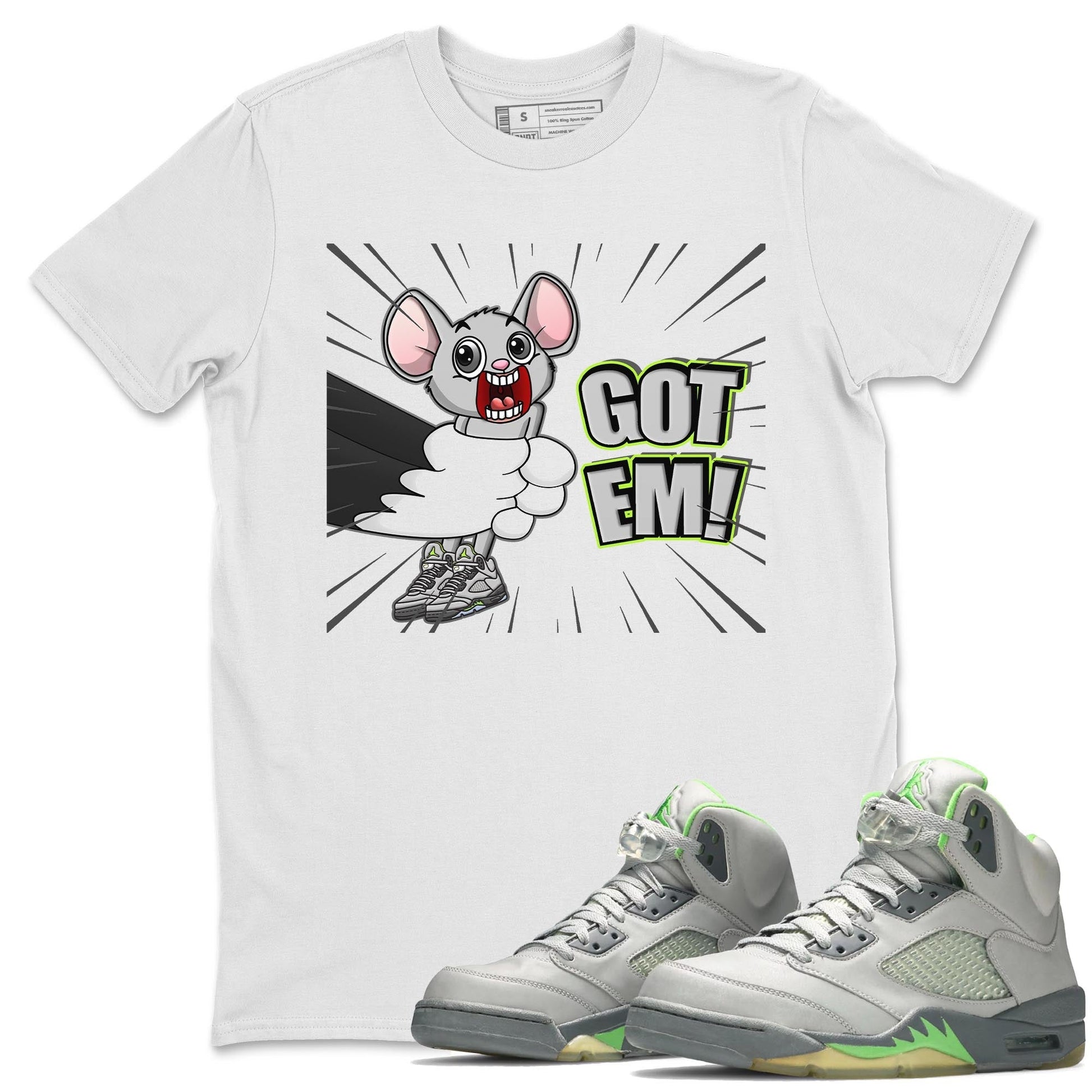 Jordan 5 Green Bean Sneaker Match Tees T&J Got Em Sneaker Tees Jordan 5 Green Bean Sneaker Release Tees Unisex Shirts