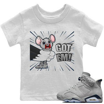 Jordan 6 Georgetown Sneaker Match Tees T&J Got Em Sneaker Tees Jordan 6 Georgetown Sneaker Release Tees Kids Shirts