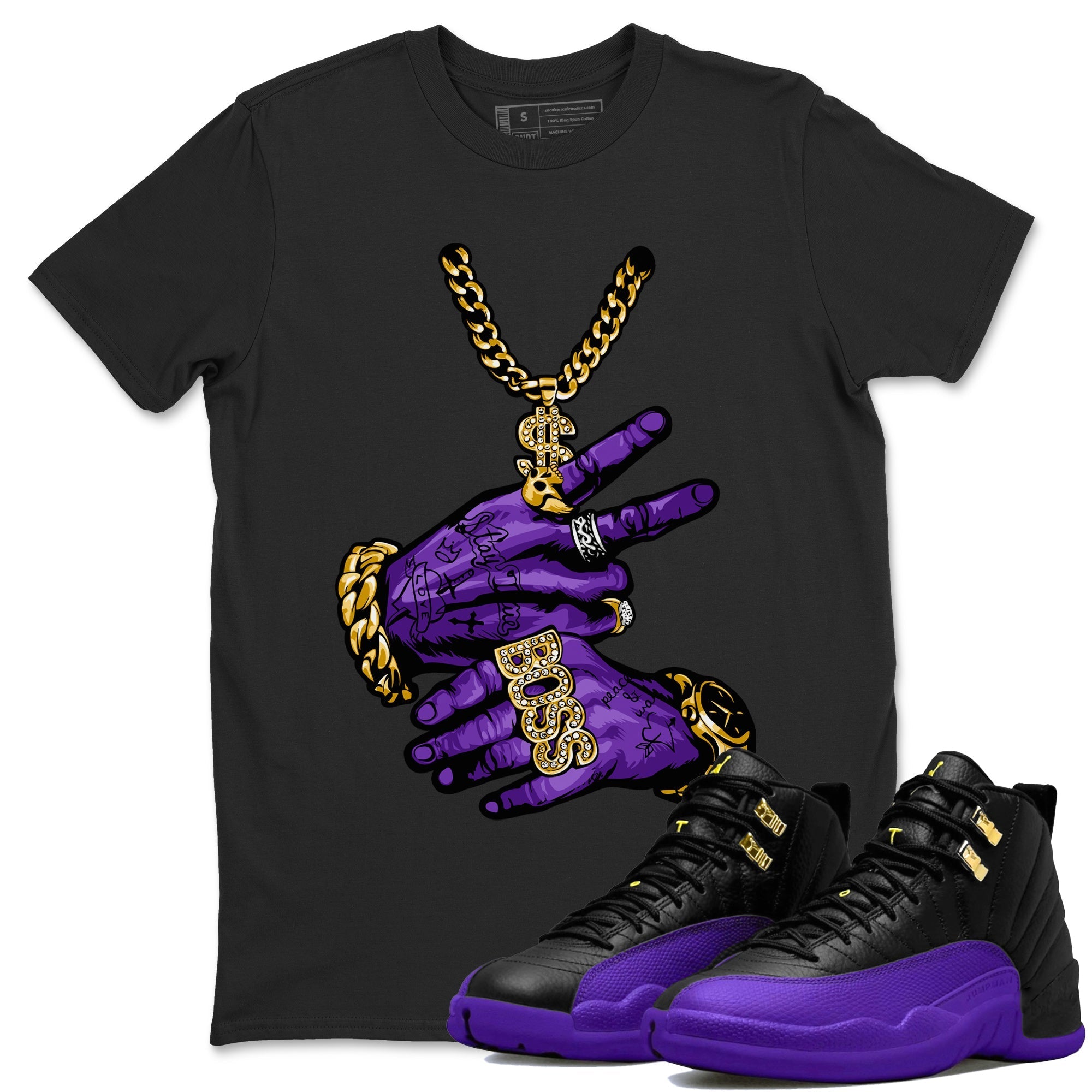 shirts to go with black and purple 12s