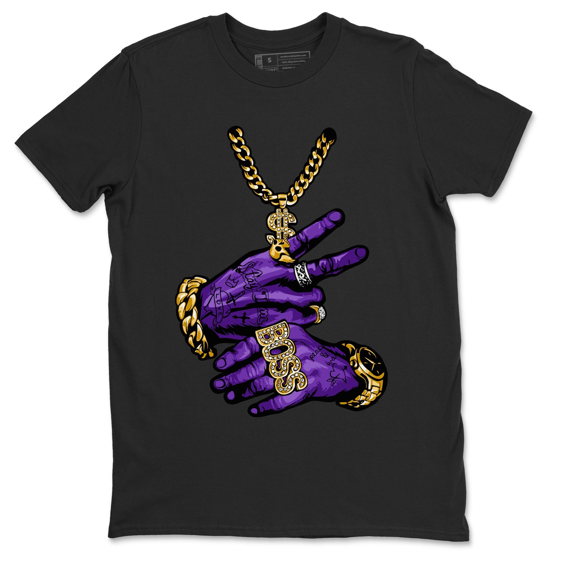 Tattoo Hands Unisex Tops - Air Jordan 12 Field Purple - SNRT Sneaker Tee