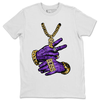 Tattoo Hands Unisex Tops - Air Jordan 12 Field Purple - SNRT Sneaker Tee