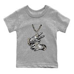 Air Jordan 3 Craft Ivory shirt to match jordans Tatto Hands sneaker tees 3s Ivory SNRT sneaker release tees baby toddler Heather Grey 2 cotton Shirt