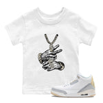 Air Jordan 3 Craft Ivory shirt to match jordans Tatto Hands sneaker tees 3s Ivory SNRT sneaker release tees baby toddler White 1 cotton Shirt