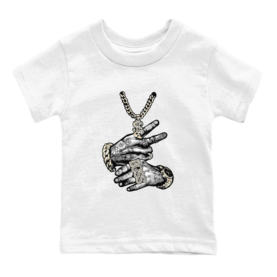 Air Jordan 3 Craft Ivory shirt to match jordans Tatto Hands sneaker tees 3s Ivory SNRT sneaker release tees baby toddler White 2 cotton Shirt