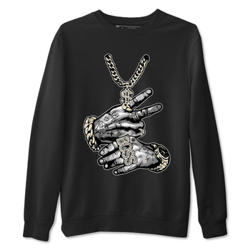 Air Jordan 3 Craft Ivory shirt to match jordans Tatto Hands sneaker tees 3s Ivory SNRT Sneaker Release Tees unisex cotton Black 2 crew neck shirt