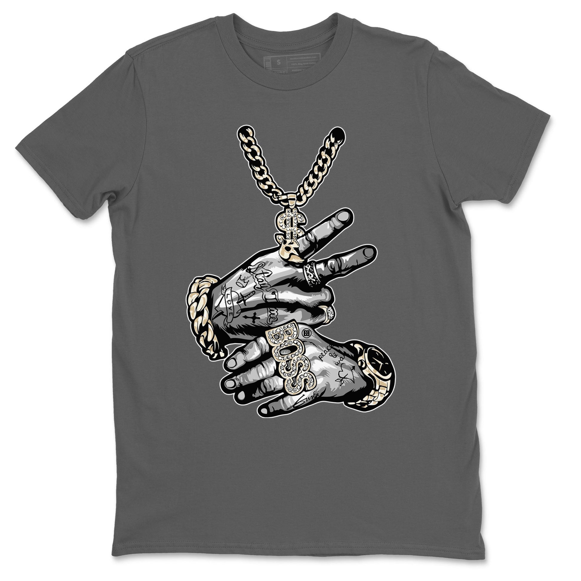 Air Jordan 3 Craft Ivory shirt to match jordans Tatto Hands sneaker tees 3s Ivory SNRT Sneaker Release Tees unisex cotton Cool Grey 2 crew neck shirt