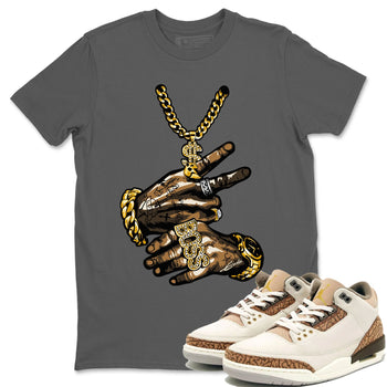 Air Jordan 3 Palomino Sneaker Match Tees Tattoo Hands Sneaker Tees Jordan 3 Palomino Sneaker Release Tees Unisex Shirts Cool Grey 1