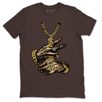 Air Jordan 3 Palomino Sneaker Match Tees Tattoo Hands Sneaker Tees Jordan 3 Palomino Sneaker Release Tees Unisex Shirts Dark Chocolate 2