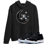 Air Jordan 11 Space shirt to match jordans The Astronaut sneaker tees AJ11 Black and Varsity Royal SNRT Sneaker Release Tees Unisex Black 1 T-Shirt