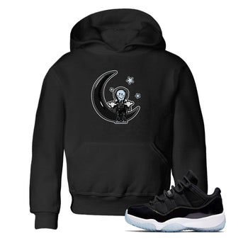 Air Jordan 11 Space shirt to match jordans The Astronaut sneaker tees AJ11 Black and Varsity Royal SNRT Sneaker Release Tees Baby Toddler Black 1 T-Shirt