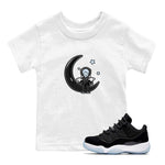 Air Jordan 11 Space Jam shirt to match jordans The Astronaut sneaker tees AJ11 Space Jam SNRT Sneaker Release Tees Baby Toddler White 1 T-Shirt