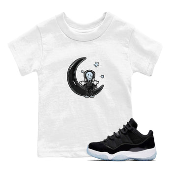 Air Jordan 11 Space shirt to match jordans The Astronaut sneaker tees AJ11 Black and Varsity Royal SNRT Sneaker Release Tees Baby Toddler White 1 T-Shirt