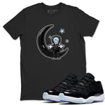 Air Jordan 11 Space shirt to match jordans The Astronaut sneaker tees AJ11 Black and Varsity Royal SNRT Sneaker Release Tees Unisex Black 1 T-Shirt