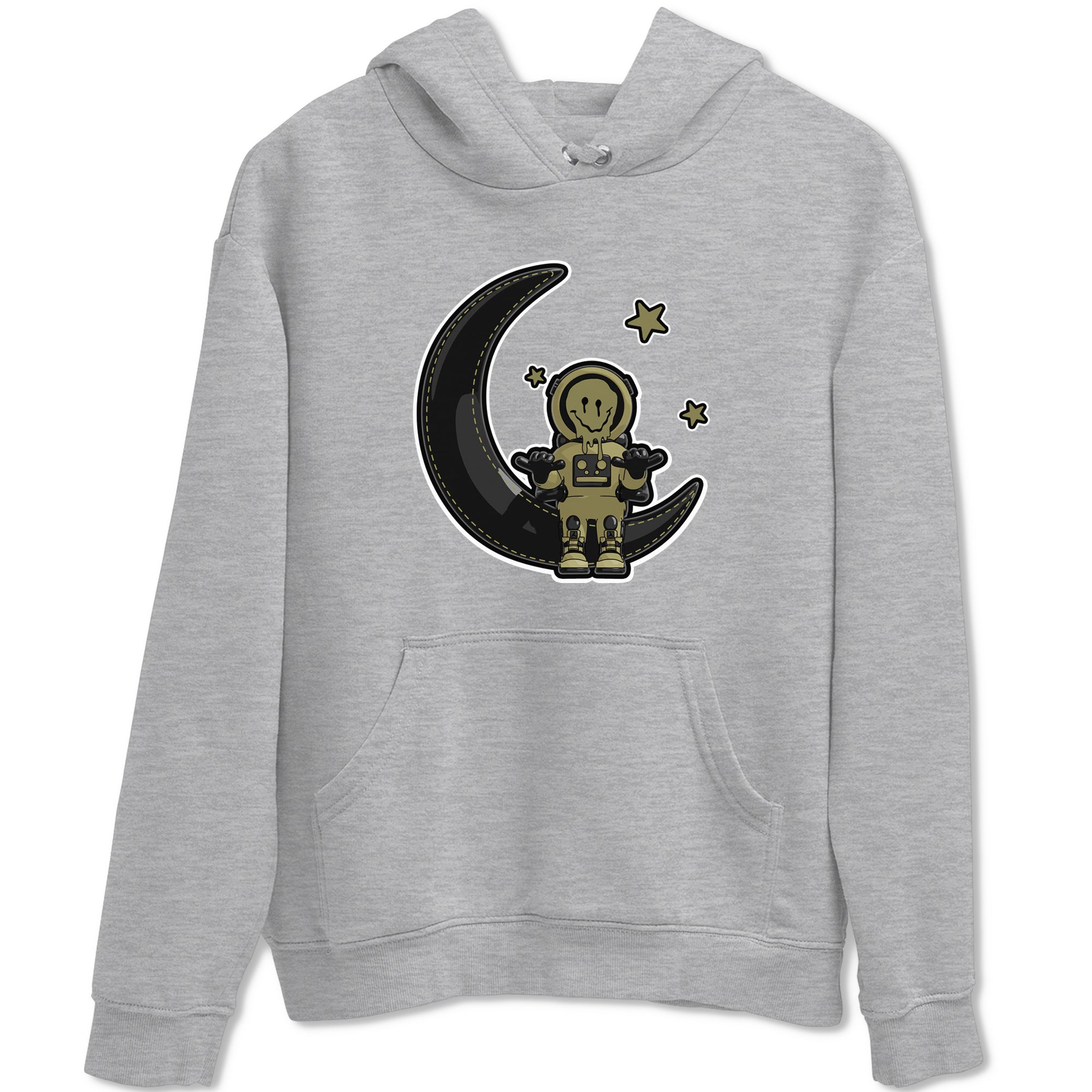 Air Jordan 4 Medium Olive shirt to match jordans The Astronaut sneaker tees AJ4 Medium Olive SNRT Sneaker Release Tees Unisex Heather Grey 2 T-Shirt