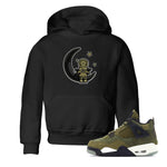 Air Jordan 4 Medium Olive shirt to match jordans The Astronaut sneaker tees AJ4 Medium Olive SNRT Sneaker Release Tees Baby Toddler Black 1 T-Shirt