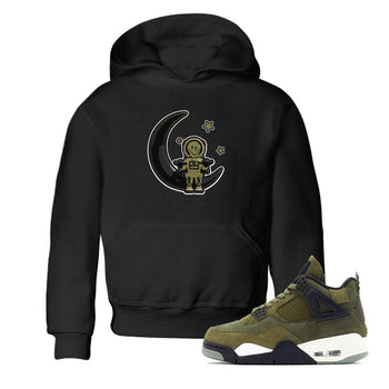 Air Jordan 4 Medium Olive shirt to match jordans The Astronaut sneaker tees AJ4 Medium Olive SNRT Sneaker Release Tees Baby Toddler Black 1 T-Shirt