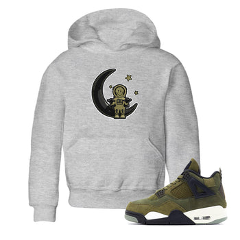 Air Jordan 4 Medium Olive shirt to match jordans The Astronaut sneaker tees AJ4 Medium Olive SNRT Sneaker Release Tees Baby Toddler Heather Grey 1 T-Shirt