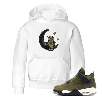 Air Jordan 4 Medium Olive shirt to match jordans The Astronaut sneaker tees AJ4 Medium Olive SNRT Sneaker Release Tees Baby Toddler White 1 T-Shirt