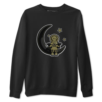 Air Jordan 4 Medium Olive shirt to match jordans The Astronaut sneaker tees AJ4 Medium Olive SNRT Sneaker Release Tees Unisex Black 2 T-Shirt