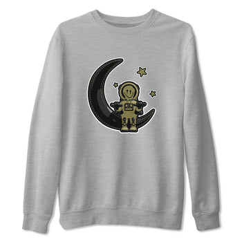 Air Jordan 4 Medium Olive shirt to match jordans The Astronaut sneaker tees AJ4 Medium Olive SNRT Sneaker Release Tees Unisex Heather Grey 2 T-Shirt