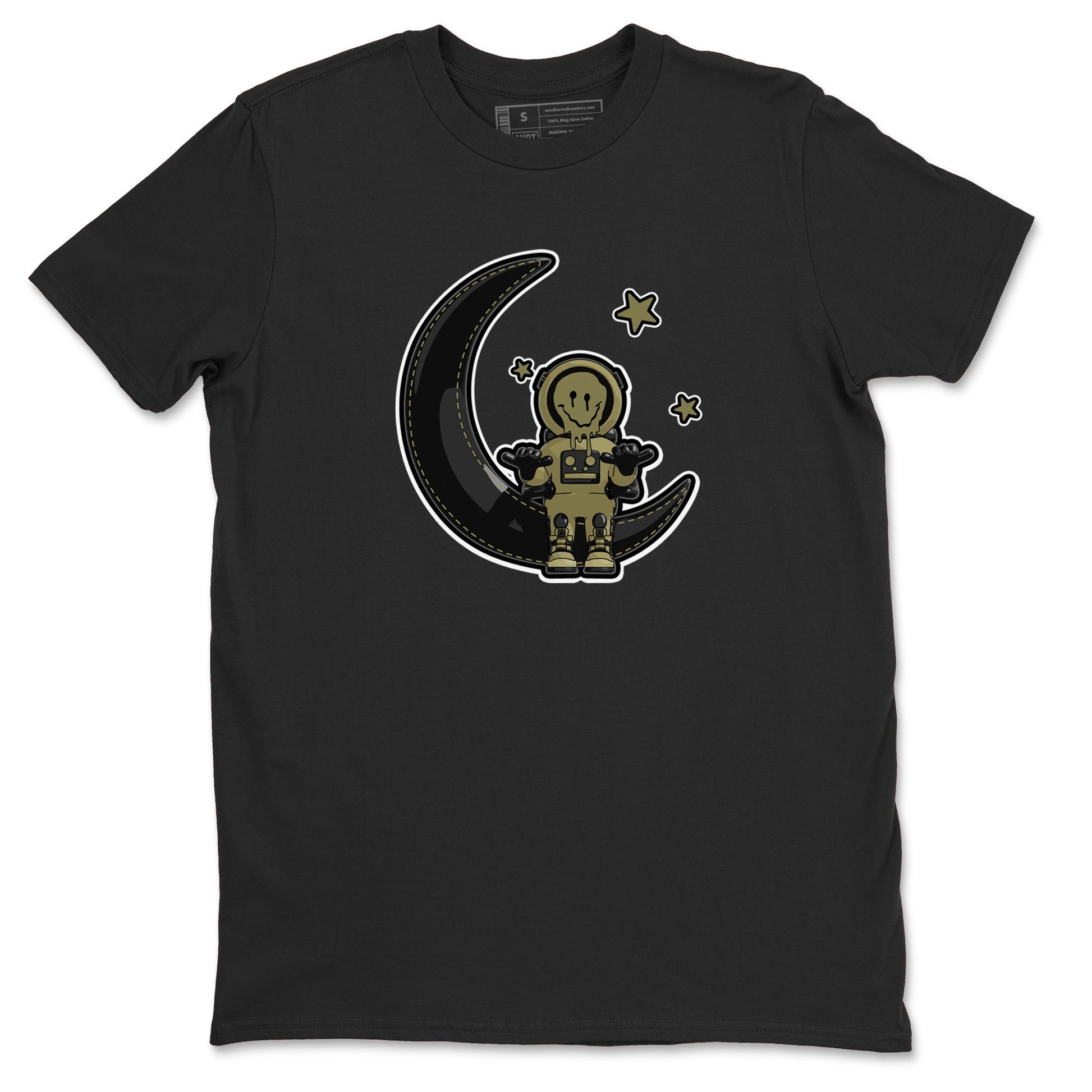 Air Jordan 4 Medium Olive shirt to match jordans The Astronaut sneaker tees AJ4 Medium Olive SNRT Sneaker Release Tees Unisex Black 2 T-Shirt