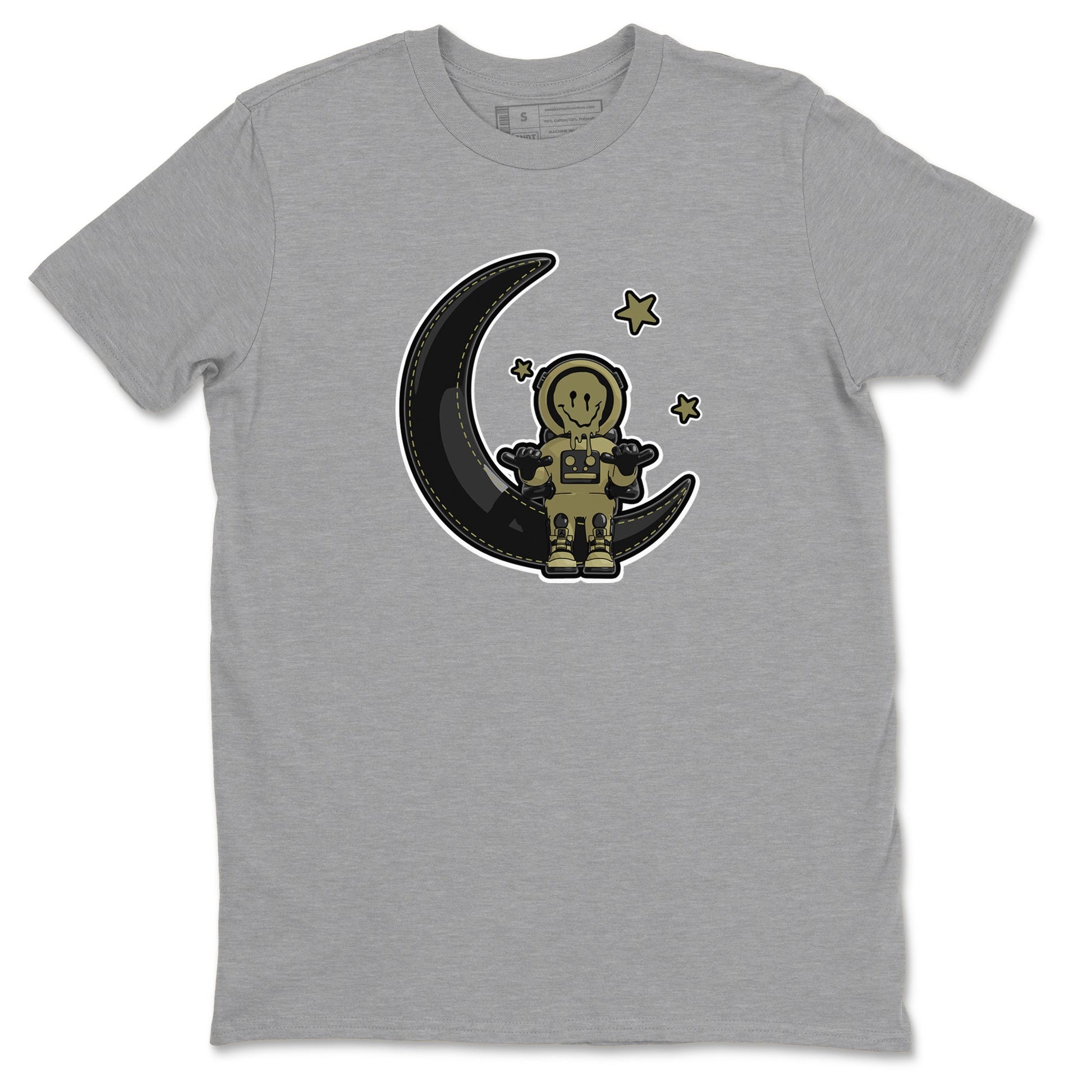 Air Jordan 4 Medium Olive shirt to match jordans The Astronaut sneaker tees AJ4 Medium Olive SNRT Sneaker Release Tees Unisex Heather Grey 2 T-Shirt