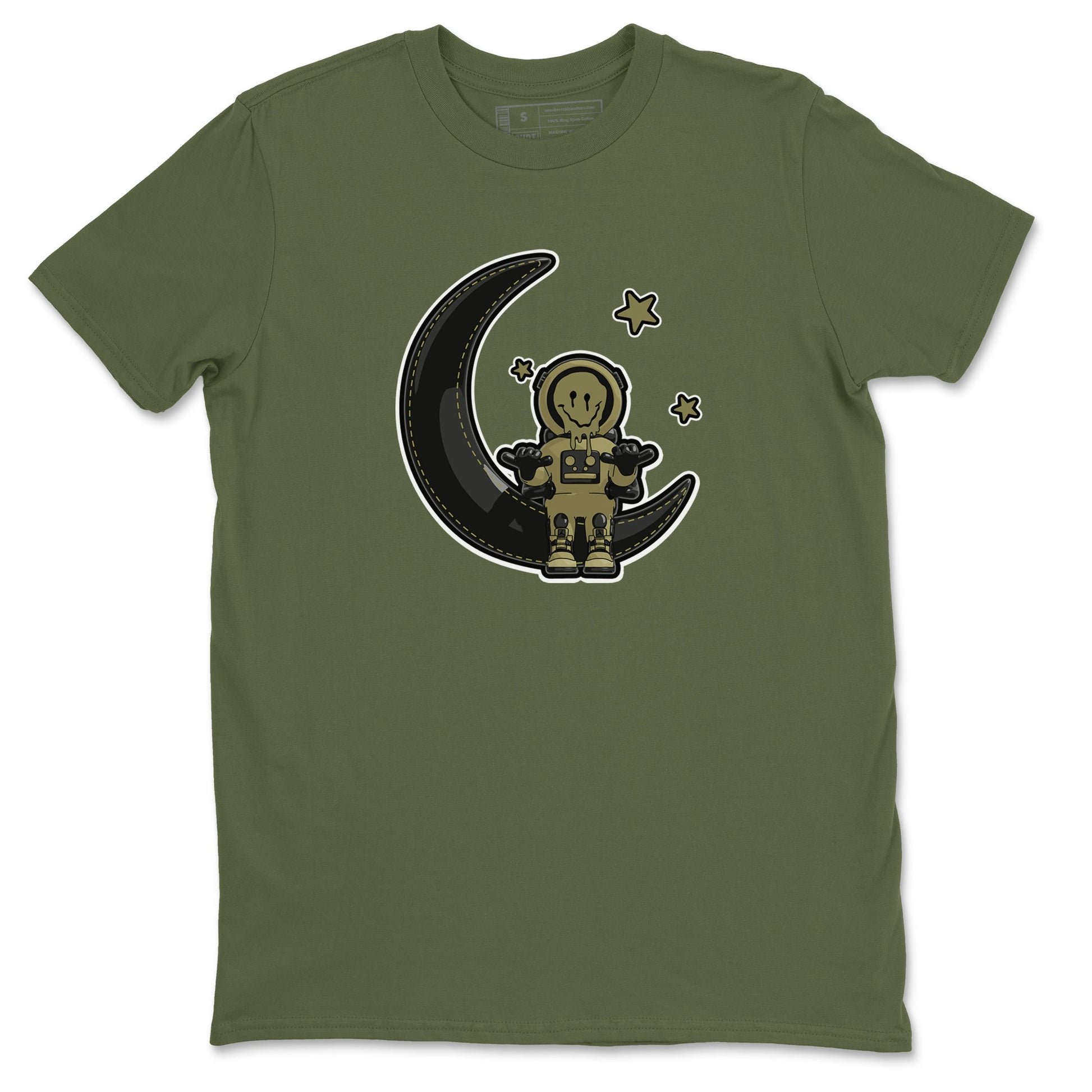 Air Jordan 4 Medium Olive shirt to match jordans The Astronaut sneaker tees AJ4 Medium Olive SNRT Sneaker Release Tees Unisex Military Green 2 T-Shirt