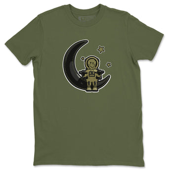 Air Jordan 4 Medium Olive shirt to match jordans The Astronaut sneaker tees AJ4 Medium Olive SNRT Sneaker Release Tees Unisex Military Green 2 T-Shirt