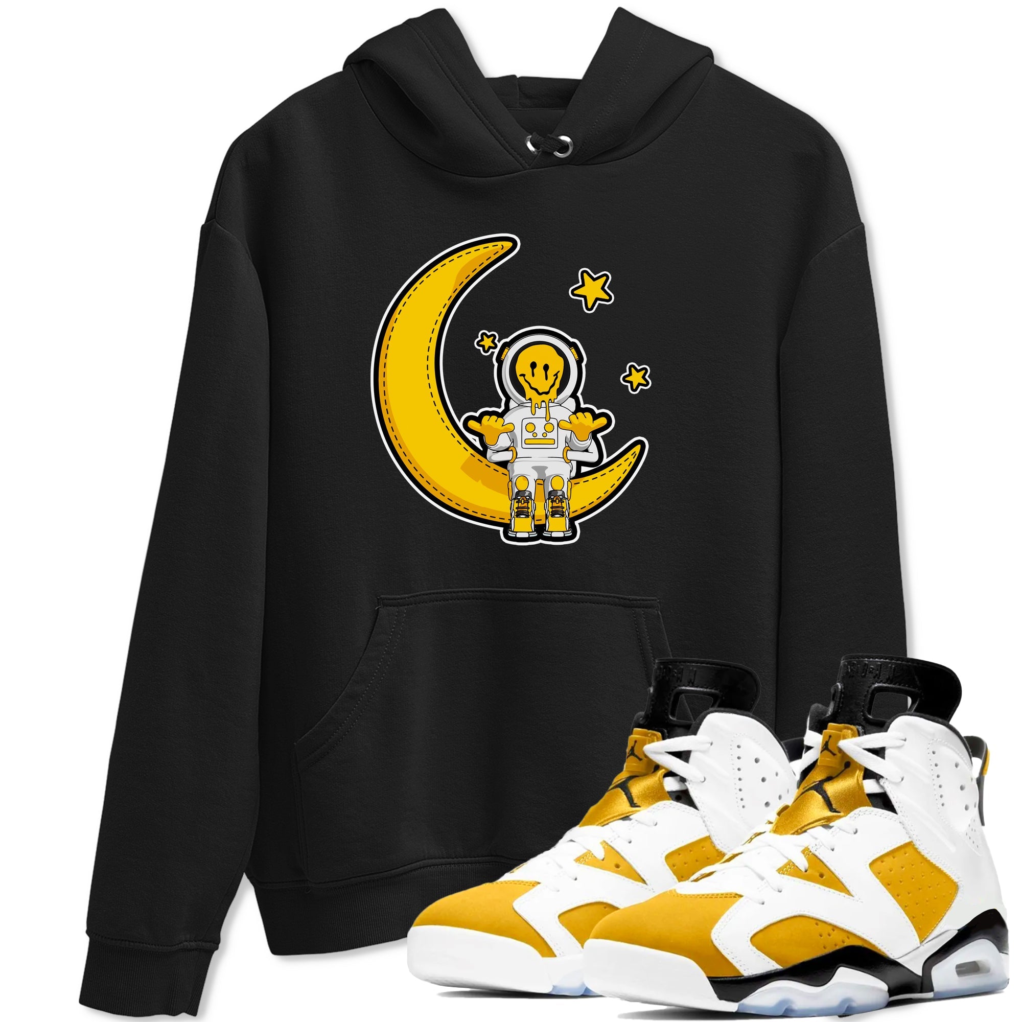 Air Jordan 6 Yellow Ochre shirt to match jordans The Astronaut sneaker tees AJ6 Yellow Ochre SNRT Sneaker Release Tees Unisex Black 1 T-Shirt