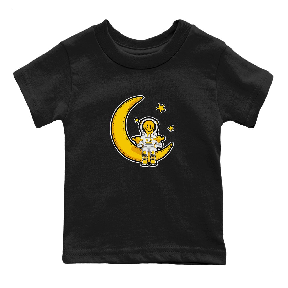 Air Jordan 6 Yellow Ochre shirt to match jordans The Astronaut sneaker tees AJ6 Yellow Ochre SNRT Sneaker Release Tees Baby Toddler Black 2 T-Shirt