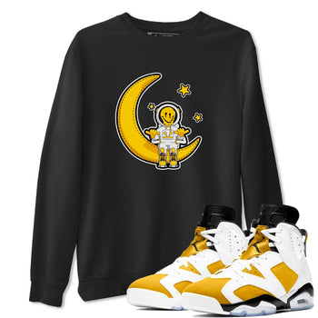 Air Jordan 6 Yellow Ochre shirt to match jordans The Astronaut sneaker tees AJ6 Yellow Ochre SNRT Sneaker Release Tees Unisex Black 1 T-Shirt