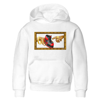 Air Jordan 1 Satin Bred shirt to match jordans The Creation of Adam sneaker tees AJ1 Satin Bred SNRT Sneaker Release Tees Baby Toddler White 2 T-Shirt