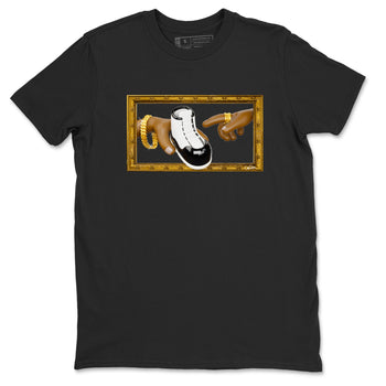 Air Jordan 11 Gratitude shirt to match jordans The Creation Of Adam sneaker tees AJ11 Gratitude SNRT Sneaker Release Tees Unisex Black 2 T-Shirt