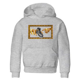 Air Jordan 3 Fear shirt to match jordans The Creation of Adam sneaker tees AJ3 Fear SNRT Sneaker Release Tees Baby Toddler Heather Grey 2 T-Shirt