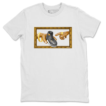 Air Jordan 3 Fear shirt to match jordans The Creation of Adam sneaker tees AJ3 Fear SNRT Sneaker Release Tees Unisex White 2 T-Shirt