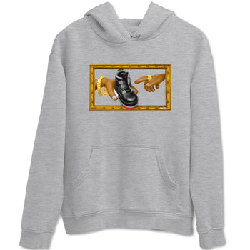 4s Bred Reimagined shirt to match jordans The Creation Of Adam sneaker tees Air Jordan 4 Bred Reimagined SNRT Sneaker Release Tees unisex cotton Heather Grey 2 crew neck shirt