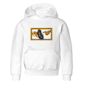 4s Bred Reimagined shirt to match jordans The Creation Of Adam sneaker tees Air Jordan 4 Bred Reimagined SNRT sneaker release tees baby toddler White 2 cotton Shirt