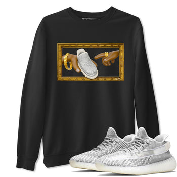 Yeezy 350 Static shirt to match jordans The Creation Of Adam sneaker tees Adidas Yeezy 350 Static SNRT Sneaker Release Tees Unisex Black 1 T-Shirt