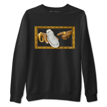Yeezy 350 Static shirt to match jordans The Creation Of Adam sneaker tees Adidas Yeezy 350 Static SNRT Sneaker Release Tees Unisex Black 2 T-Shirt