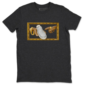 Yeezy 350 Static shirt to match jordans The Creation Of Adam sneaker tees Adidas Yeezy 350 Static SNRT Sneaker Release Tees Unisex Charcoal Heather 2 T-Shirt