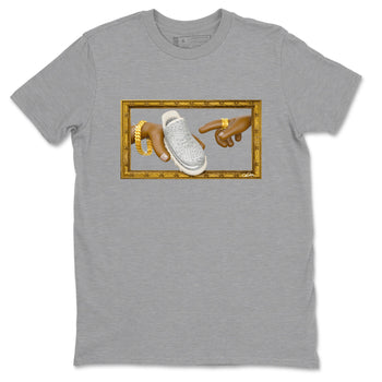 Yeezy 350 Static shirt to match jordans The Creation Of Adam sneaker tees Adidas Yeezy 350 Static SNRT Sneaker Release Tees Unisex Heather Grey 2 T-Shirt