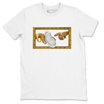 Yeezy 350 Static shirt to match jordans The Creation Of Adam sneaker tees Adidas Yeezy 350 Static SNRT Sneaker Release Tees Unisex White 2 T-Shirt