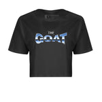 Air Jordan 1 Retro High OG UNC Toe Shirt to match Jordans The GOAT Sneaker Tees 1s UNC Toe SNRT Sneaker Release Tees Crop T-Shirts Black 2