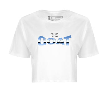 Air Jordan 1 Retro High OG UNC Toe Shirt to match Jordans The GOAT Sneaker Tees 1s UNC Toe SNRT Sneaker Release Tees Crop T-Shirts White 2
