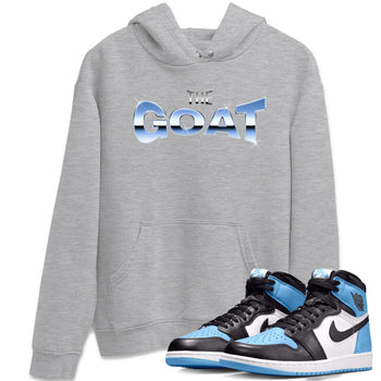 Air Jordan 1 Retro High OG UNC Toe Shirt to match Jordans The GOAT Sneaker Tees 1s UNC Toe SNRT Sneaker Release Tees Crew Neck T-Shirts Heather Grey 1