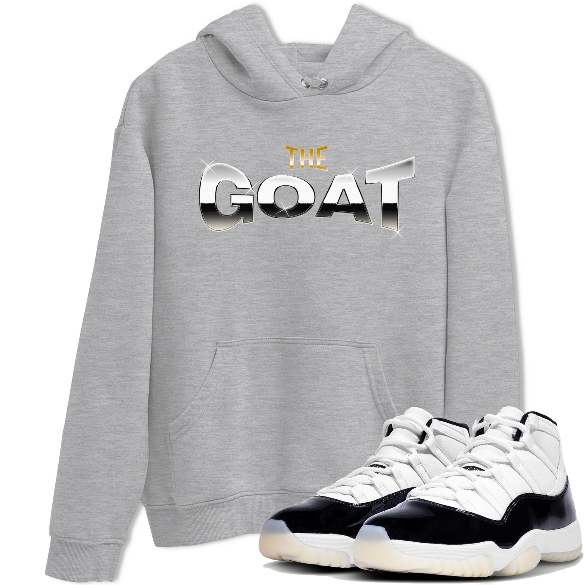 Air Jordan 11 Gratitude shirt to match jordans The Goat sneaker tees AJ11 Gratitude SNRT Sneaker Release Tees Unisex Heather Grey 1 T-Shirt